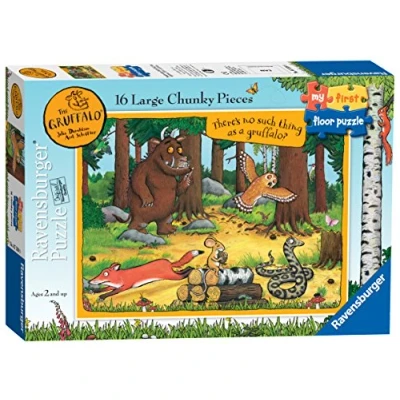 Image of Ravensburger The Gruffalo My First Floor Puzzle 16 Piece Jigsaw Puzzles for Kids Educational Toddler Toys Age 24 Months and Up (2 Years Old)