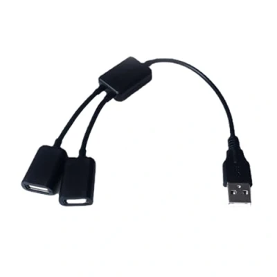 Image of USB Splitter Y Cable 1 Male To 2 Female Extension Cord Connector Double Port Extender Hub Data Adapter