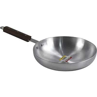 Image of Sterling Ventures Ashley Cook Aluminium Frying Pan with Heavy Gauge Wooden Handle (24cm)