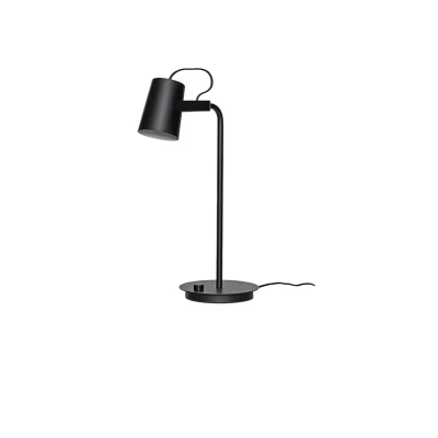 Image of HÜBSCH Ardent table lamp, black, iron, E14, height 54 cm