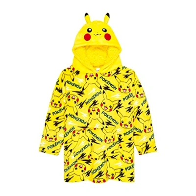 Image of Pokemon Hoodie For Kids, Oversized Soft Warm Fleece Blanket One Size Fits All 6 12 Years Old