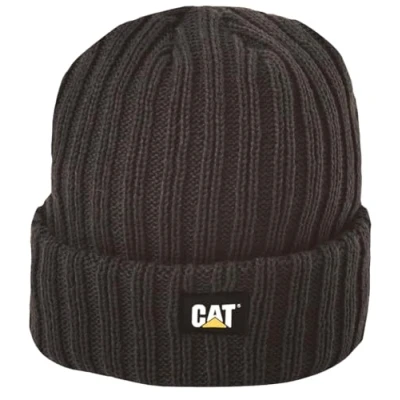 Image of Caterpillar Mens Rib Watch Cap Black One Size