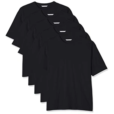 Image of Kustom Kit Men&#039;s Hunky T Shirt, Black, XXXXX Large (Pack of 5)