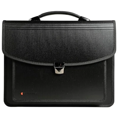 Image of Exacompta Ref 55734E Exactive Exatravel Laptop Case 400 x 300 100mm in Size, Padded Compartment for a 15&quot; or Tablet, Hardwearing PP Black