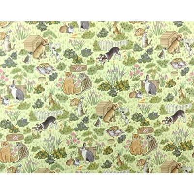 Image of Melody Jane Dolls House &#039;Family Pets&#039; Miniature Print 1:12 Scale Animal Scene Wallpaper
