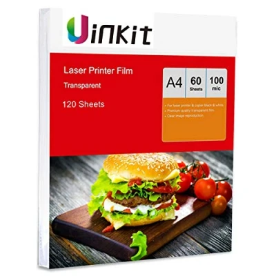 Image of A4 Overhead Projector Film 120sheets OHP for Laser Jet Printer and Copier Only 210x297mm Uinkit