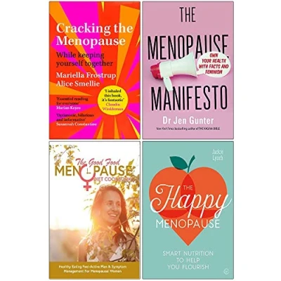 Image of Cracking The Menopause, Menopause Manifesto, Good Food Diet Cookbook, Happy 4 Books Collection Set