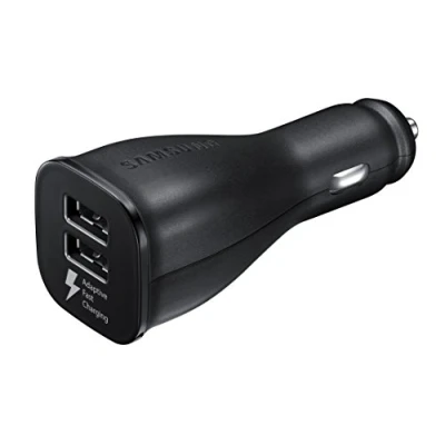 Image of Samsung Fast Car Charger Dual USB + C Cable EP LN920 Black