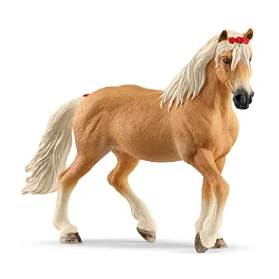 Image of Schleich Horse Club 13950 2023 Authentic Haflinger Mare Riding Figurine Realistic Detailed Toy for Boys and Girls Imagination Play, Highly Durable Gift Kids Ages 5+