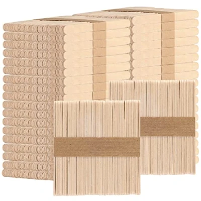 Image of KEILEOHO 2000 PCS Lolly Sticks, 4.5 Inch Wooden Sticks Wood Popsicle Ice Cream Craft for Crafts, Arts, DIY, Decoration, 114x10x2mm