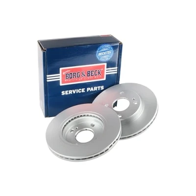 Image of Borg &amp; Beck BBD4638 Brake Disc Pair (Front): Ford Fiesta VI