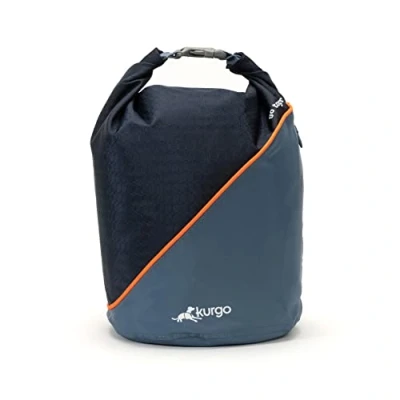 Image of Kurgo, Kibble Carrier Bag, Holds Up To 2.26 kg of Dry Food, Waterproof Navy
