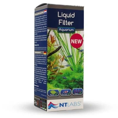 Image of NT Labs Aquarium Liquid Filter, Water Clarifier, Replenishes Essential Minerals, Fish Tank Polish, Cleaner, SIZE 250ml (250ml)
