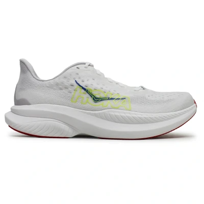 Image of HOKA MACH 6 Neutral running shoes, Men&#039;s, Size: 8.5, White/nimbus cloud Textile/synthetics