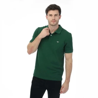 Image of GANT Archive Shield Polo shirt, Men&#039;s, Size: 3XL, Juniper green