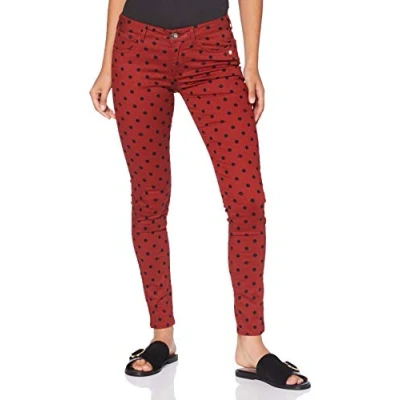 Image of Scotch &amp; Soda Women&#039;s la Bohemienne&#039; Skinny Fit Pants in Organic Cotton Trouser, Multicolour (Combo E 0221), W25/L32 (Size: 25/32)