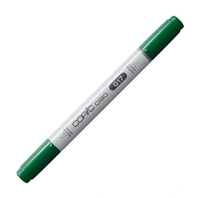 Image of Copic Ciao Coloured Marker Pen (G 17) Forest Green, For Art &amp; Crafts, Colouring, Graphics, Highlighter, Design, Anime, Professional Beginners, Supplies Colouring Books