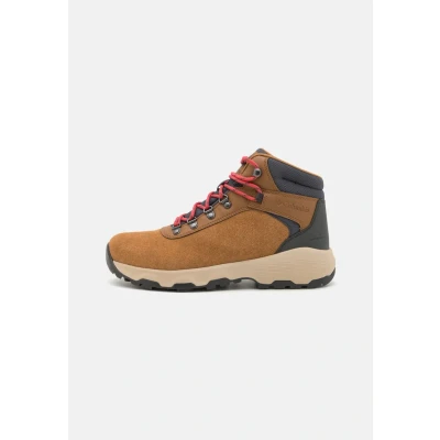 Image of Columbia Women&#039;s Newton Wander, Waterproof Mid Rise Trekking and Hiking Boots, Elk/Sunset Red, 4