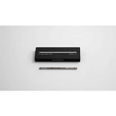 Image of Novium Permanent Ballpoint Pen Refill, Fine Point, Black