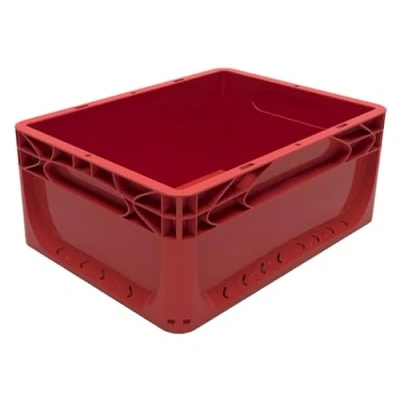 Image of Solent Plastics Red Euronorm Stacking Container 15 Litre 400 x 300 170mm