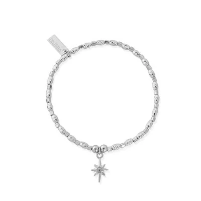 Image of ChloBo Silver Soul Glow Lucky Star Bracelet SBCFR2016
