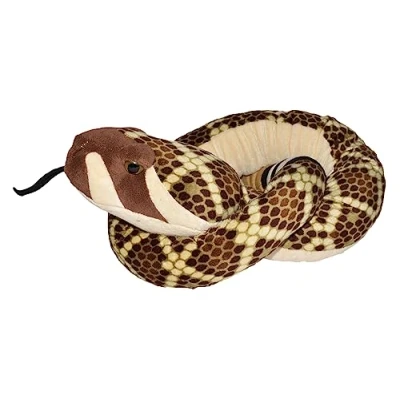 Image of Wild Republic 16754 Schlangesss, Plush Rattlesnake, 137 cm, brown, Western Diamondback