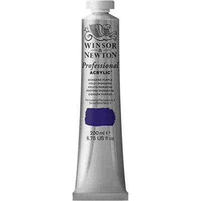 Image of Winsor &amp; Newton 2337229 200ml Professional Acrylic Colour Tube Dioxazine Purple