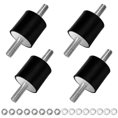 Image of 4pcs Rubber Shock Absorber M8, Buffer, Vibration Damper, Air Conditioning Silent Block, Anti for Compressors, Diesel, Petrol Engines, Pumps