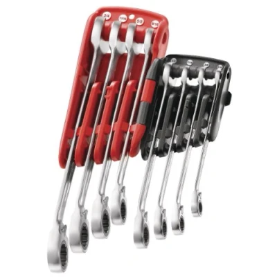 Image of Facom 467.JPU8 Standard Ratchet Combination Spanner Set, 8mm 19mm, 8 Pieces