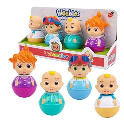 Image of Weebles, 4 Cocomelon Characters, Culbuto, Early Learning Toy, Toy for Children from 1 Year, Gioch I Preziosi, WEC01