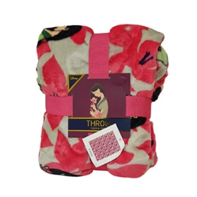 Image of Primark Store Disney Mulan Fleece Throw Blanket Cozy