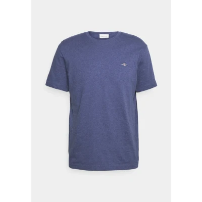 Image of GANT REG Shield Basic Tshirt, Men&#039;s, Size: Small, Mottled blue