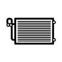 Image of 97606GI000 Condenser NRF 350645 without dryer, with seal ring 12,7mm 621mm