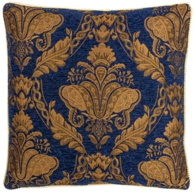 Image of Paoletti Shiraz Cushion Cover, Navy, 45 x 45cm