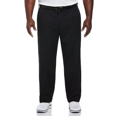 Image of PGA TOUR Men&#039;s Flat Front Golf Pant with Expandable Waistband, Caviar, 40W x 32L