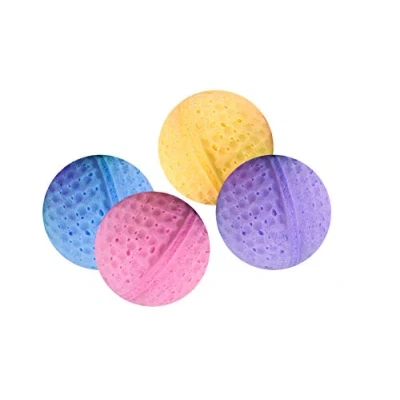 Image of Karlie Cat Toy 4 Sponge Balls, Diameter cm, Assorted Colours Piece