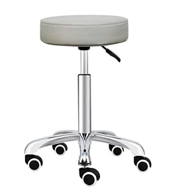 Image of Grace&amp;Grace Adjustable Rolling Stool Chair with Wheels for Massage Beauty Salon Shop Home Kitchen,Heavy Duty Swivel