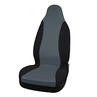 Image of sourcingmap New Gray Black Front High Back Bucket Seat Cover