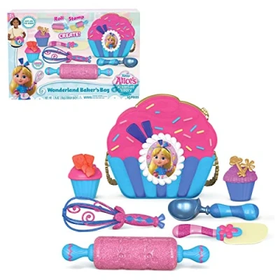 Image of Disney Junior Alice’s Wonderland Bakery Bag Set with Toy Kitchen Accessories, Kids Ages 3 and Up, Toys for Up