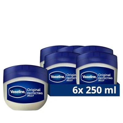 Image of Vaseline Original Petroleum Jelly moistruiser skin care for cracked, dry and eczema relief 6x 250 ml