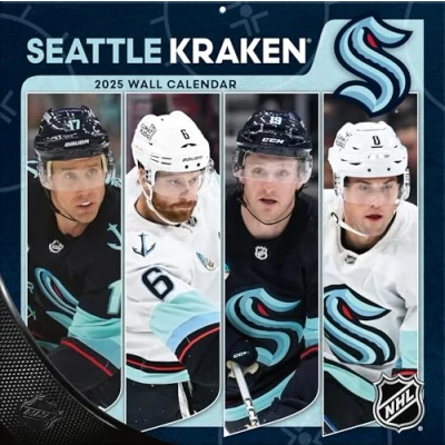 Image of TURNER SPORTS Seattle Kraken 2025 12x12 Team Wall Calendar (25998012172)