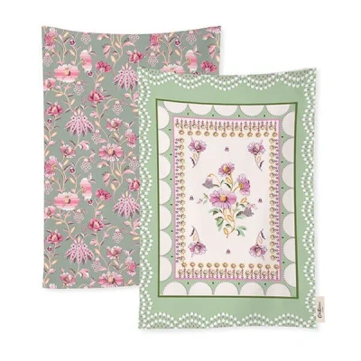 Image of Cath Kidston Friendship Gardens Set of 2 Tea Towels