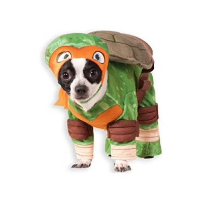 Image of Rubie&#039;s Official Pet Dog Costume, Michelangelo Teenage Mutant Ninja Turtles Small
