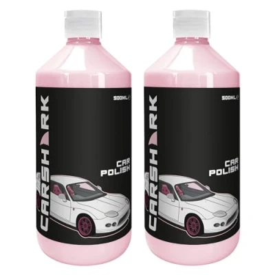 Image of CARSHARK Car Polish 2 x 500 ml, Adds Protective Layer, Contains Waxes and Silicones