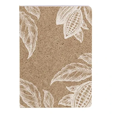 Image of Clairefontaine 83543C A Stitched Sewn Thread Notebook Cover paper made from Cocoa Shells A6 10.5x14.8 cm 96 Lined Pages 90g Ivory Jeans&amp;Cocoa Collection 3 visuals, libr. Random
