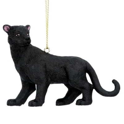 Image of Gisela Graham Bagheera the Leopard from Jungle Book Tree Hanging Decoration
