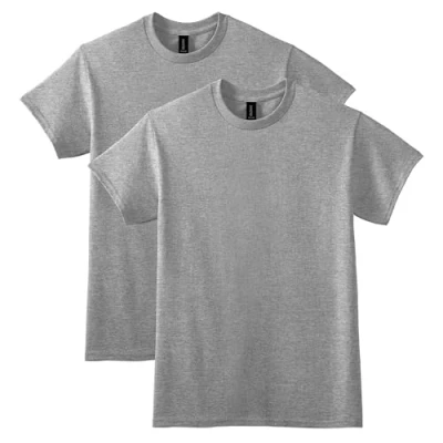 Image of Gildan Men&#039;s DryBlend T Shirt, Style G8000, 2 Pack, Sport Grey, XL (Pack of 2)