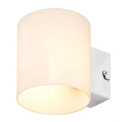 Image of Lindby Wall Light &#039;Gerrit&#039; dimmable (Modern) in White Made of Glass for e.g. Living Room &amp; Dining (1 Source, G9) from Lighting, lamp