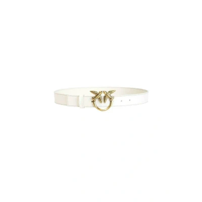 Image of Pinko Cintura LOVE Birds Belt, Women&#039;s, Size: Small, Bianco