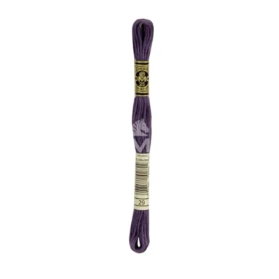 Image of DMC 117MC 0029 Cotton Embroidery Floss Purple 8 Metres